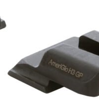AmeriGlo SW301 i-Dot Sight Set for Smith & Wesson M&P  Green Tritium LumiGreen Outline Front Sight-Green Tritium Rear Sight