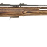 Savage Arms 96200 93R17 BTVSS Full Size 17 HMR 5+1 21" Satin Heavy Button Rifled Barrel, Satin Drilled & Tapped Stainless Steel Receiver, Natural Brown Thumbhole Laminate Stock, Right Hand