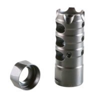 Patriot Ordnance Factory 00308 Triple Port Muzzle Brake Black Nitride 1/2"x28 Threads, 223 Rem 5.56x45mm NATO