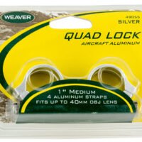 Weaver Mounts 49055 Quad Lock Detachable Rings Silver 1" Medium