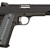 Rock Island 51991 Rock Ultra FS 10mm Auto Caliber with 5" Barrel, 8+1 Capacity, Overall Black Parkerized Finish Steel, Beavertail Frame, Serrated Slide & Black/Gray G10 Grip