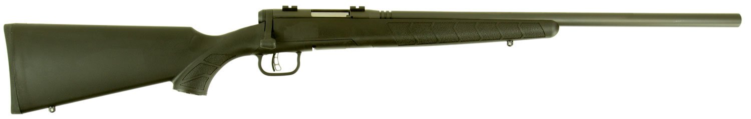 Savage Arms 96975 B.MAG 17 WSM 8+1 22" Matte Black Heavy Barrel, Matte Black Drilled & Tapped Carbon Steel Receiver, Matte Black Fixed Synthetic Stock, Right Hand