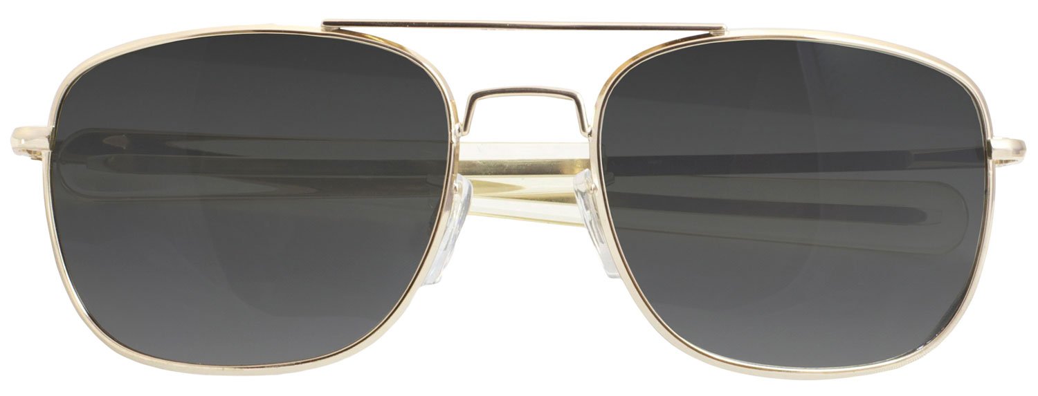 Humvee Adventure Gear HMV52BGOLD Sunglasses Adult Gray Lens MIL-PRF-31013 Gold Frame