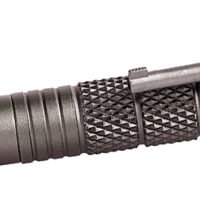 Uzi Accessories UZITACPEN4GM Tactical Pen  Gun Metal Aluminum 6" Features Glass Breaker/Cuff Key