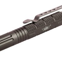 Uzi Accessories UZITACPEN6GM Tactical Pen  Gun Metal Aluminum 6" Features Glass Breaker/Cuff Key