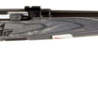 Savage Arms 47008 A17 Sporter Full Size 17 HMR 10+1 22" Satin Black Sporter Barrel, Satin Black Drilled & Tapped Carbon Steel Receiver, Gray Fixed Laminate Stock, Right Hand