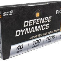 Fiocchi 40SWE Defense Dynamics 40S&W 180gr Jacketed Hollow Point 50 Per Box/20 Case