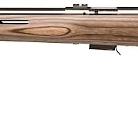 Savage Arms 96210 93R17 BTVLSS Full Size 17 HMR 5+1 21" Satin Heavy Button Rifled Barrel, Satin Drilled & Tapped Stainless Steel Receiver, Natural Brown Thumbhole Laminate Stock, Left Hand