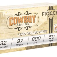 Fiocchi 32SWLL Cowboy Action 32S&WLong 97gr Lead Flat Point 50 Per Box/20 Case