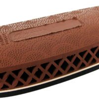 Pachmayr 00011 F325 Deluxe  Brown with White Line Small Rubber For Shotgun