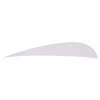 Trueflight Parabolic Feathers White 4 in. RW 100 pk.