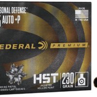 Federal P45HST1S Premium Personal Defense 45ACP+P 230gr HST Jacketed Hollow Point 20 Per Box/10 Case