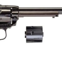 Heritage Mfg RR22MB9AS Rough Rider  22 LR/22 WMR 6 Shot, 9" Black Steel Barrel, Black Zinc Alloy Frame, Black Cylinder Cocobolo Grip, Hammer/Thumb Safety, Exposed Hammer