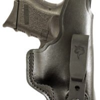 DeSantis Gunhide 033BAE1Z0 Dual Carry II  IWB/OWB Black Leather Belt Clip Compatible w/Glock 26/ Walther PPS Right Hand