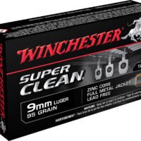 Winchester Ammo W9MMLF Super Clean  9mmLuger 95gr Lead Free Full Metal Jacket 50 Per Box/10 Case