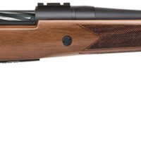 Mossberg 27841 Patriot  Full Size 22-250 Rem 5+1 22" Matte Blued Fluted Barrel, Drilled & Tapped Matte Blued Stainless Steel Receiver, Walnut Fixed Stock, Right Hand