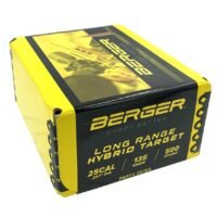 Berger 25 cal 135gr LR Hybrid Target 500rd box