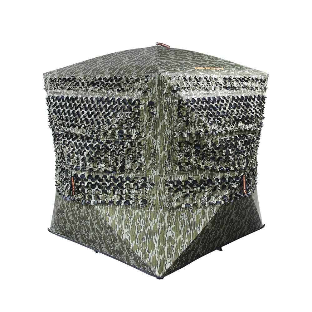 Muddy Carnage Die Cut Ground Blind Mossy Oak Bottomland