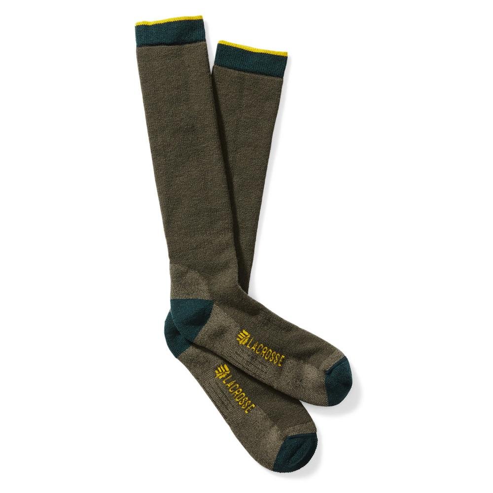 LaCrosse Men's Merino Midweight Sock Over the Calf OD Green L