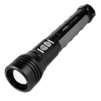 Police Security Flashlights Twin Power Flashlight 2000 Lumens Black