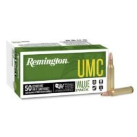 Remington UMC Rifle Ammunition .223 Rem 55 gr FMJ 3240 fps 50/ct