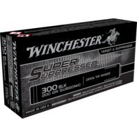Winchester Super Suppressed Rifle Ammunition .300 AAC Blackout 200gr FMJOT 1060 fps 20/ct