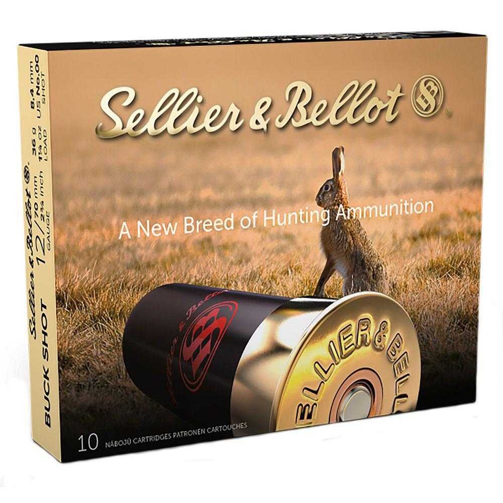 Sellier & Bellot Shotshells 12 ga 2-3/4" 12 plts 1181 fps #00 10/ct