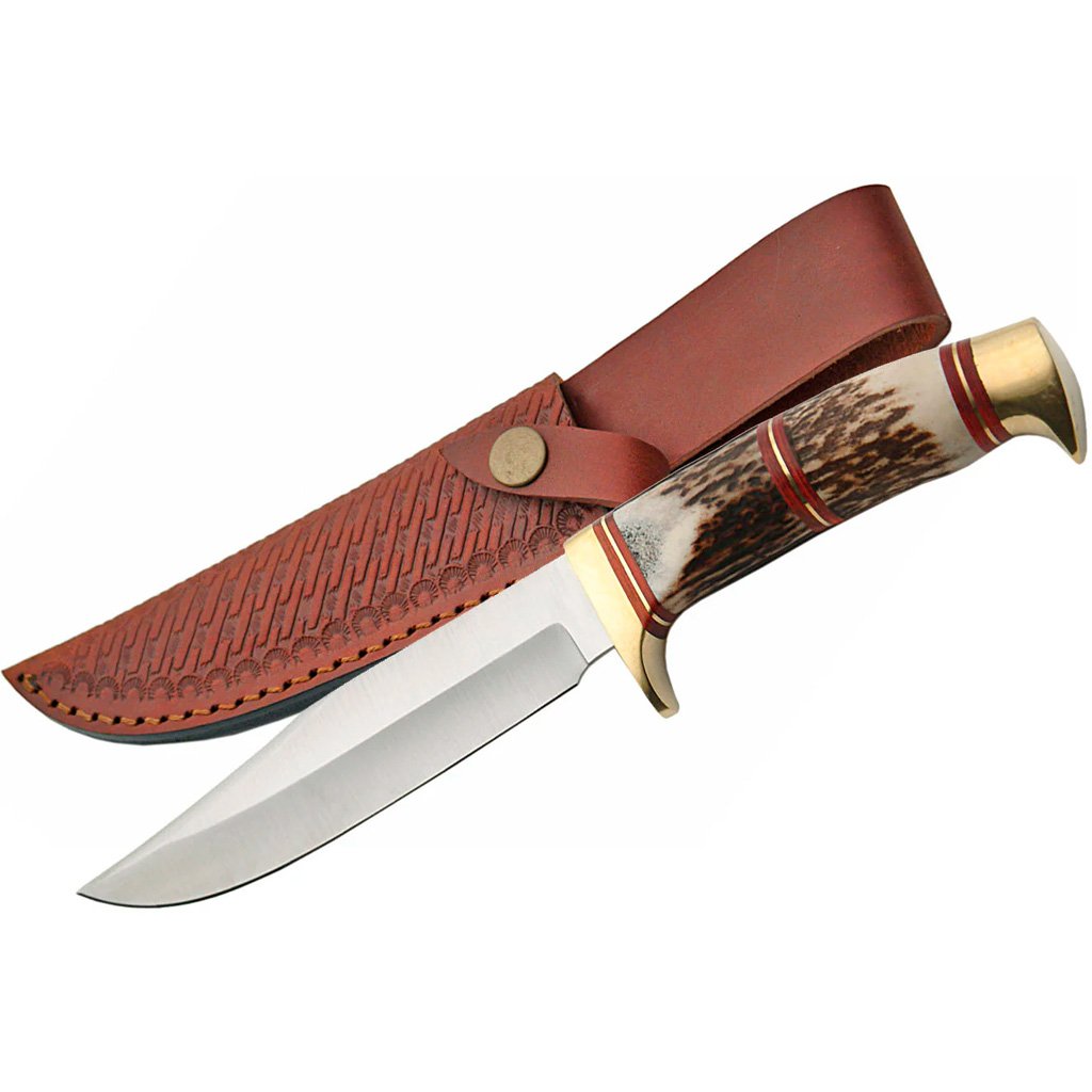 SZCO Steel Wolf Stag Hunter Knife - Image 3