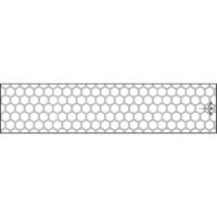 White Water Archery Reflective Arrow Wraps Honeycomb White 5 in. x 1.125 in. 15 pk.