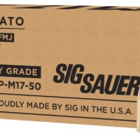 Sig Sauer E9MMB2PM1750 Military Grade M17 9mmLuger+P 124gr Full Metal Jacket 50 Per Box/20 Case