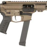 CMMG PISTOL, BANSHEE, FIXED EJECTOR, 9MM, 8", MIDNIGHT BRONZE W/ADJ RIP BRACE