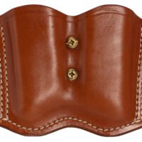 1791 Gunleather MAGF22CBRA MAG-F Double Mag Holster Classic Brown Leather Belt Slide Compatible w/ Double Stack Ambidextrous