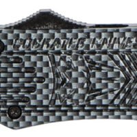 CobraTec Knives MCFCTK1MTNS CTK-1 Medium 3" OTF Tanto Plain D2 Steel Blade/Carbon Fiber Aluminum Handle Features Glass Breaker Includes Pocket Clip