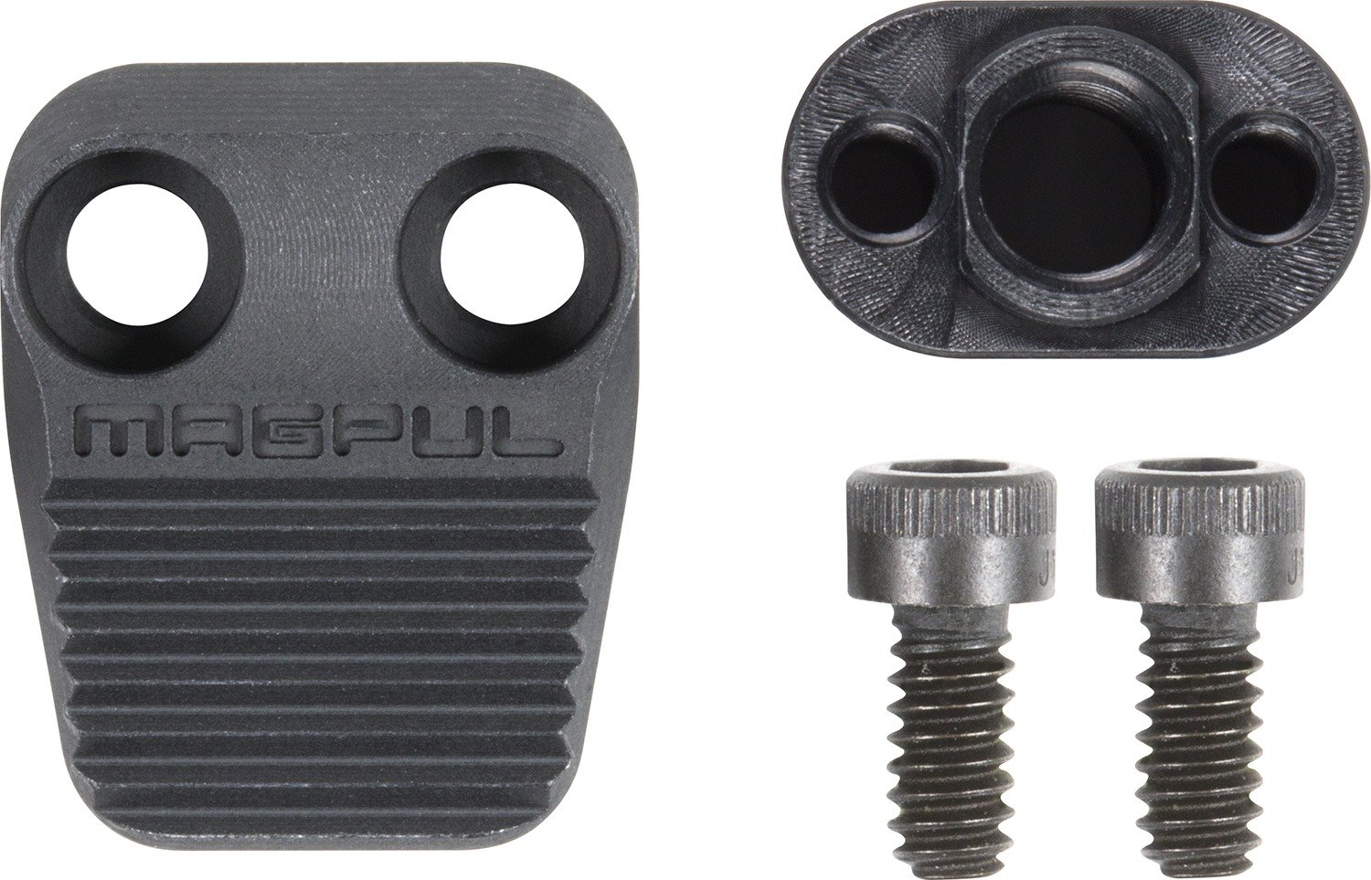 Magpul MAG568-BLK Enhanced AR Magazine Release Compatible w/ AR15/M4/M16 AR-Platform Black Anodized Black Aluminum