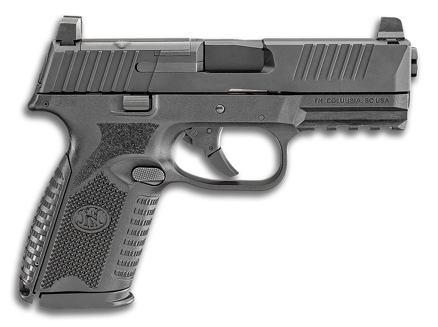FN 66100588 509M MRD Mid-Size 9mm Luger 10+1 4" Black Recessed Crown Barrel, Matte Black Optic Ready/Serrated Stainless Steel Slide, Matte Black Polymer Frame w/Picatinny Rail, Ambidextrous