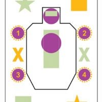Action Target AGG100 Training A Girl & A Gun IDPA Silhouette Paper 23" x 35" Multi-Color 100 Per Box