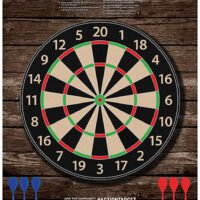 Action Target GSDARTS100 Entertainment Dart Board Paper Hanging 23" x 35" Multi-Color 100 Per Box