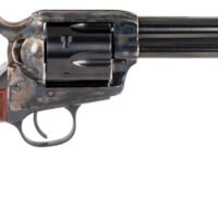 Taylors & Company 550811 Smoke Wagon  357 Mag Caliber with 5.50" Blued Finish Barrel, 6rd Capacity Blued Finish Cylinder, Color Case Hardened Finish Steel Frame & Checkered Walnut Grip