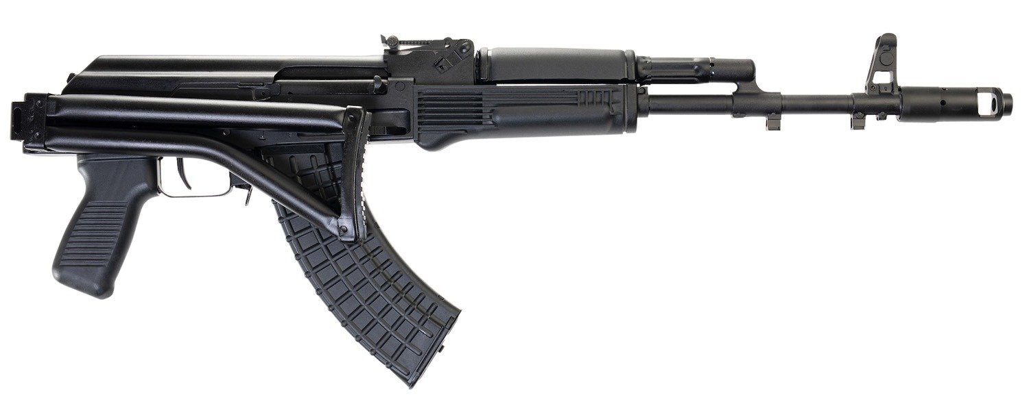 Arsenal SAM7SF-84E SAM7SF 84E 7.62x39mm 10+1 16.33" Black Steel Threaded Barrel, Black Forged & Milled Aluminum Receiver, Black Synthetic Folding Right Side Stock, Black Polymer Grip