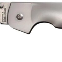 Cold Steel CS95FB Bushman Pocket 4.50" Folding Clip Point Plain Stone Washed 4116 Stainless Steel Blade/Stone Washed 420 Stainless Steel Handle Includes Pocket Clip