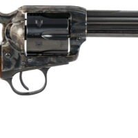 Taylors & Company 550815 Smoke Wagon 44-40 Win Caliber with 5.50" Blued Finish Barrel, 6rd Capacity Blued Finish Cylinder, Color Case Hardened Finish Steel Frame & Checkered Walnut Grip