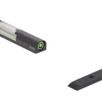 Meprolight USA 632013108 FT Bullseye Front Sight Green/Tritium/Fiber Optic, Black Frame, Compatible w/Glock Gen 1-5, Post Mount
