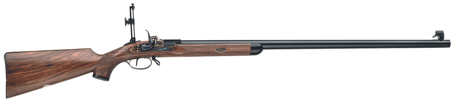 Taylors & Company 210065 Gibbs Pedersoli 45 Cal Percussion 32.31" Blued Single Shot Steel Barrel, Color Case Hardened Steel Receiver, Fixed Checkered Walnut Stock