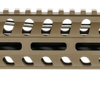 Patriot Ordnance Factory Minuteman Complete Upper 5.56x45mm NATO 16.50" Black Nitride Barrel Aluminum Patriot Brown Receiver 14.50" M-LOK Handguard Lo Pro DI Gas Block (Mid Length)