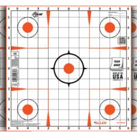 EZ-Aim 15333100 Sight-In  Grid Paper Self-Adhesive 12" x 12" Orange/White 100 Per Pack