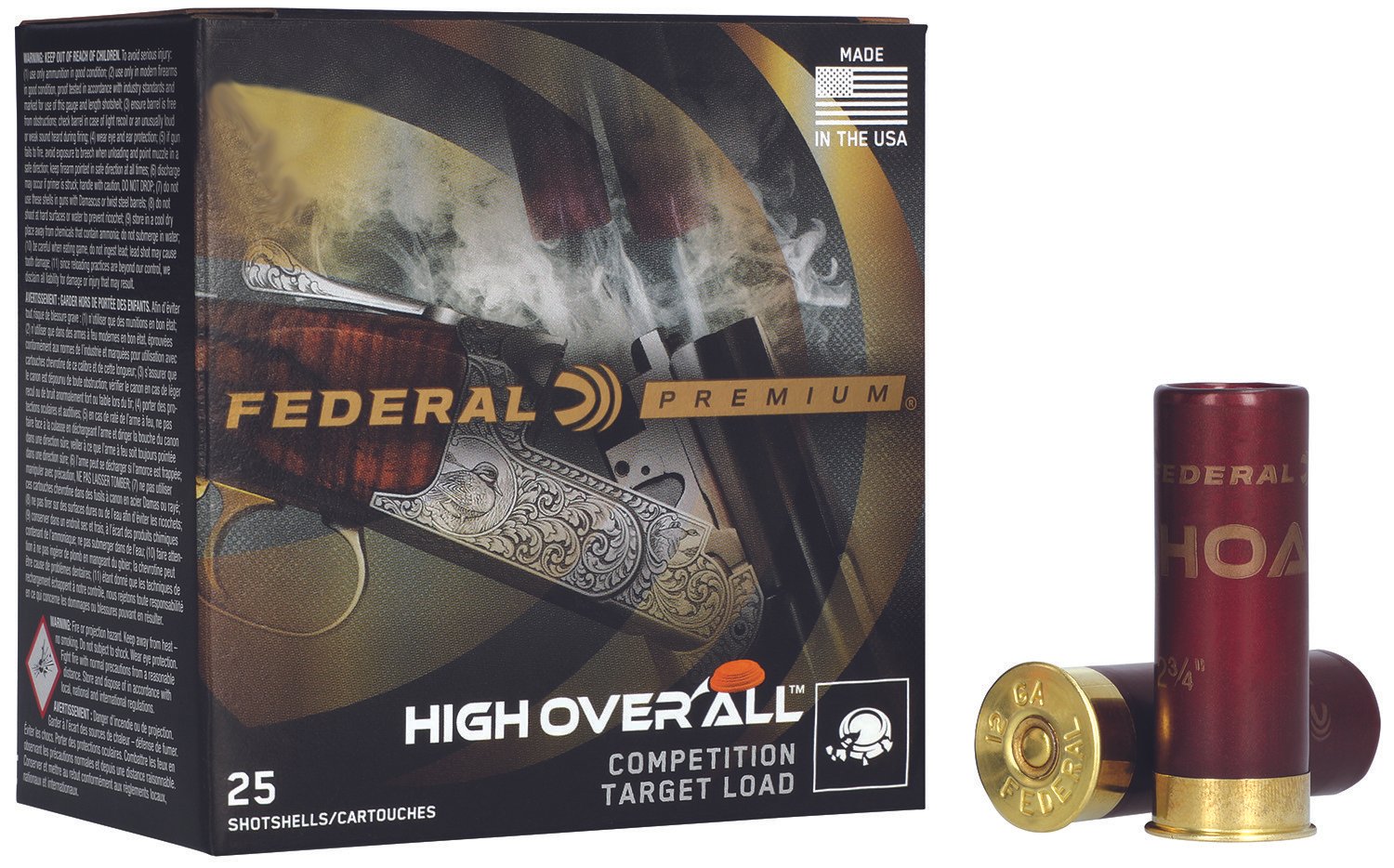 Federal HOA289 Premium High Over All 28Gauge 2.75" 3/4oz 9Shot 25 Per Box/10 Case