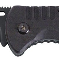 S.O.G SOG-FF11-CP Salute  3.62" Folding Clip Point Plain Black Hardcased 8Cr13MoV SS Blade Black G10 Handle Includes Belt Clip