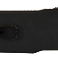 Templar Knife MZBR121 Premium Weighted Slim 3.16" OTF Dagger Plain Black Oxide Stonewashed D2 Steel Blade, 4.93" Black Aluminum/Rubber Handle