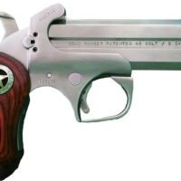 Bond Arms BARR Rustic Ranger 45 Colt (LC) 410 Gauge 2rd Shot 4.25" Matte Stainless Stainless Stainless Steel Frame Rosewood w/Integrated Star Grips