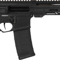 CMMG 55A938FAB Dissent  5.56x45mm NATO 30+1 6.50", Black Cerakote Rec, OEM Grip, Picatinny Buffer Adapter, Zeroed Drop-In Single Stage Trigger